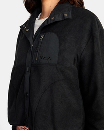 2 Day Off Fleece Jacket Black AVJFT00135 RVCA