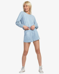 8 Seapoint Top Sweatshirt Blue AVJFT00138 RVCA