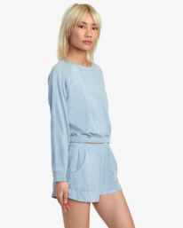 10 Seapoint Top Sweatshirt Blue AVJFT00138 RVCA
