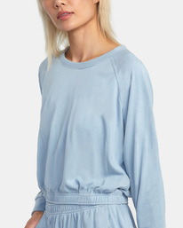 2 Seapoint Top Sweatshirt Blue AVJFT00138 RVCA