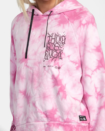 2 Thug Rose - Sudadera crop con capucha para Mujer Rosa AVJFT00139 RVCA