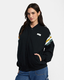 4 Honor Roll - Bomber Jacket for Women Black AVJFT00151 RVCA