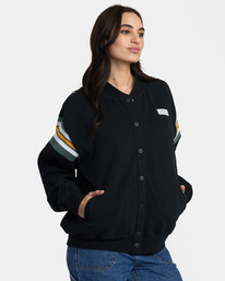 5 Honor Roll - Bomber Jacket for Women Black AVJFT00151 RVCA