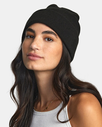 2 Essential - Beanie for Women Black AVJHA00117 RVCA