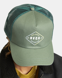 1 Diamond Trucker Hat Green AVJHA00147 RVCA