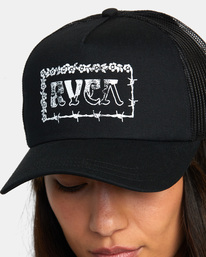 1 Overgrown Trucker Hat Black AVJHA00163 RVCA