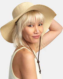 3 Puerto Straw Hat Black AVJHA00167 RVCA
