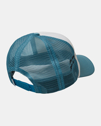 rvca, Rose Machado Snaked Foamy Trucker Hat, MOODY BLUE (mdy) Rose Machado Snaked Foamy - Trucker Cap for Women AVJHA00174