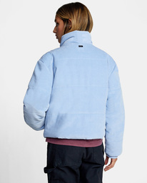 2 Eezeh corduroy Puffer JACKET Purple AVJJK00104 RVCA