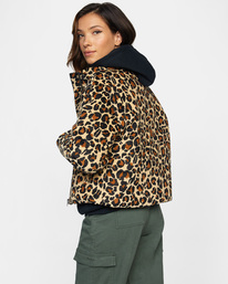 5 Eezeh corduroy Puffer JACKET Beige AVJJK00104 RVCA