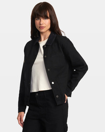 4 Recession Chore Coat White AVJJK00128 RVCA