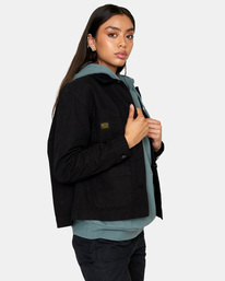 5 Recession Chore Coat White AVJJK00128 RVCA