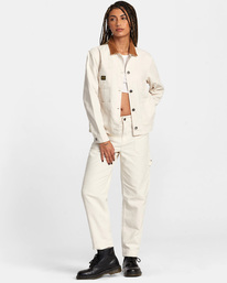3 Recession Chore Coat White AVJJK00128 RVCA