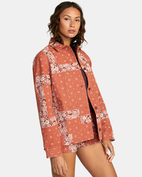 5 Chorelist Oversized Jacket Brown AVJJK00141 RVCA