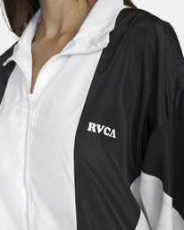 8 Throwback Windbreaker Jacket Black AVJJK00169 RVCA