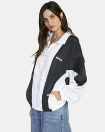 10 Throwback Windbreaker Jacket Black AVJJK00169 RVCA