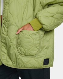 7 Dire - Reversible Oversized Jacket for Women Green AVJJK00170 RVCA