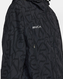 6 Thug Rose Windbreaker Jacket Black AVJJK00173 RVCA