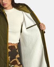 2 Jean - Water-Resistant Parka for Women Brown AVJJK00182 RVCA