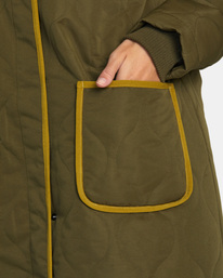 7 Jean - Water-Resistant Parka for Women Brown AVJJK00182 RVCA