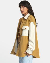 4 Polar Birdie Shacket - Überhemd für Frauen Beige AVJJK00184 RVCA