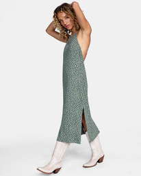 4 Endless Fun Midi Dress Green AVJKD00120 RVCA