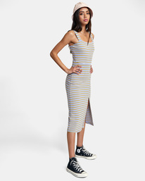 4 Plateau Midi Dress Grey AVJKD00131 RVCA