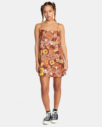 1 Heating Up Tank Dress Brown AVJKD00139 RVCA