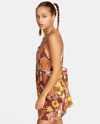 3 Heating Up Tank Dress Brown AVJKD00139 RVCA