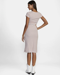 rvca, Partition Midi Dress, WHISPER WHITE (wpw) PARTITION DRESS AVJKD00151