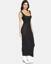 5 Back It Up Midi Bodycon Dress Black AVJKD00155 RVCA