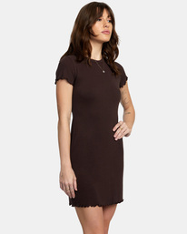 5 Rover - Rippstrickkleid für Frauen Braun AVJKD00163 RVCA