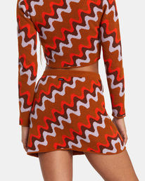 8 Desmond - Knitted Mini Skirt for Women Brown AVJKK00106 RVCA