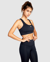 4 VA Essential Sports Bra Black AVJKT00131 RVCA