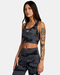 4 VA Essential Sports Bra Brown AVJKT00131 RVCA