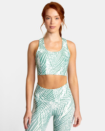 1 VA Essential Sports Bra Green AVJKT00131 RVCA