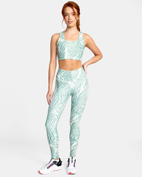 4 VA Essential Sports Bra Green AVJKT00131 RVCA