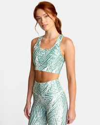 5 VA Essential Sports Bra Green AVJKT00131 RVCA