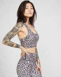 3 VA Essential Sports Bra Beige AVJKT00131 RVCA