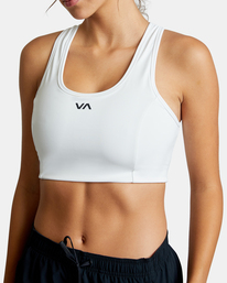 3 VA Essential Sports Bra White AVJKT00131 RVCA
