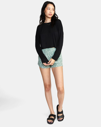 3 Countdown II Long Sleeve Knit Top Black AVJKT00159 RVCA