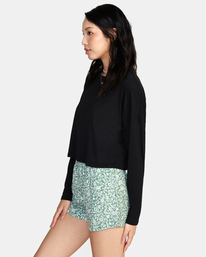 4 Countdown II Long Sleeve Knit Top Black AVJKT00159 RVCA