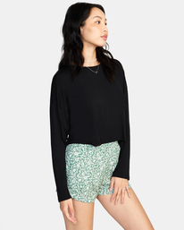 5 Countdown II Long Sleeve Knit Top Black AVJKT00159 RVCA