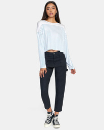 3 Countdown II Long Sleeve Knit Top Blue AVJKT00159 RVCA