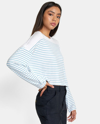 5 Countdown II Long Sleeve Knit Top Blue AVJKT00159 RVCA
