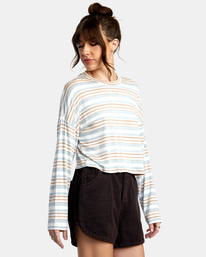 5 Countdown II Long Sleeve Knit Top White AVJKT00159 RVCA