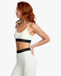 2 Base Sports Bra White AVJKT00162 RVCA