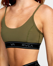 2 Base Sports Bra Green AVJKT00162 RVCA