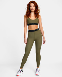 3 Base Sports Bra Green AVJKT00162 RVCA