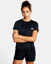 0 Women's Sport Vent Workout Tee  AVJKT00163 RVCA